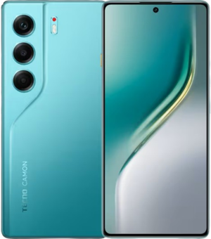 Tecno Camon 40 smartphone with 6.78-inch AMOLED display and dual rear camera setup (50MP + 8MP).