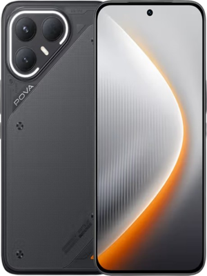 Tecno Pova 7 Pro smartphone with large display and gaming-inspired rear design