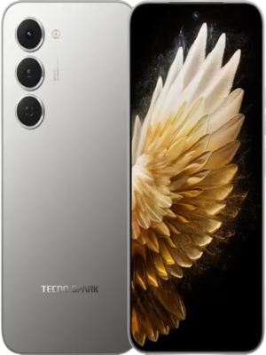 Tecno Spark 40 Pro smartphone with large display and triple rear camera design