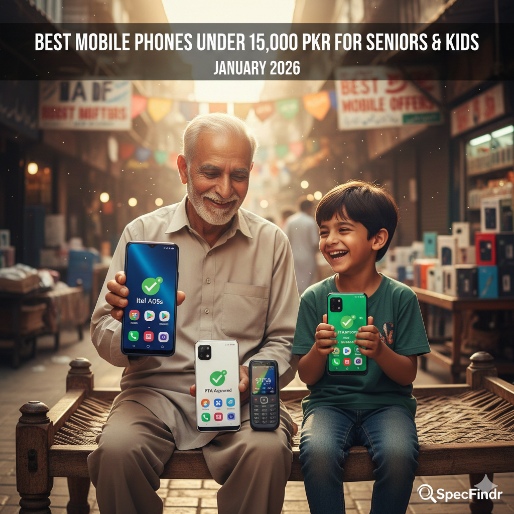 Best Mobile Phones under 15000 PKR For Seniors and Kids in 2026