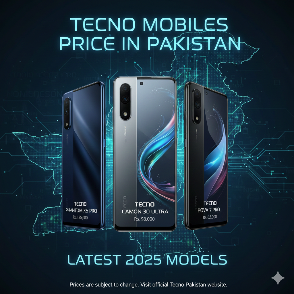 Tecno mobiles price in Pakistan with latest 2025 models